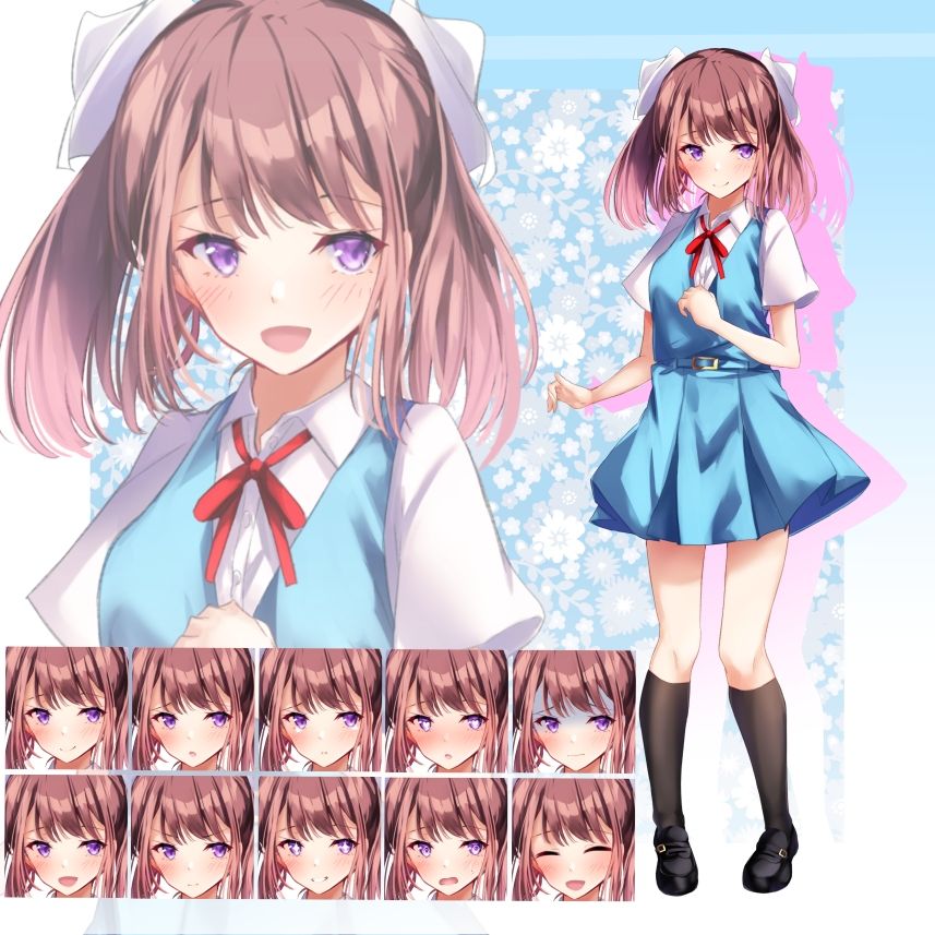 立ち絵素材 学園セット