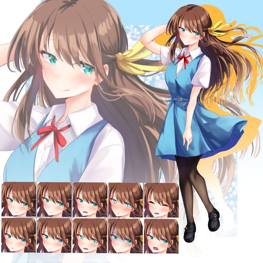 立ち絵素材 学園セット