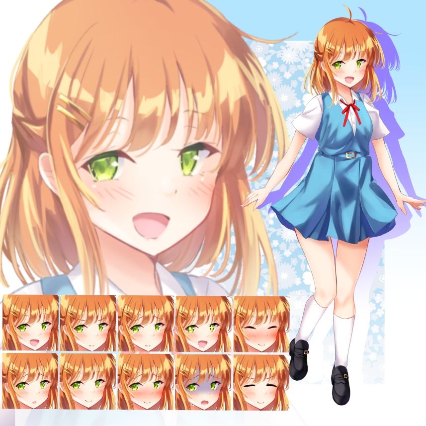 立ち絵素材 学園セット