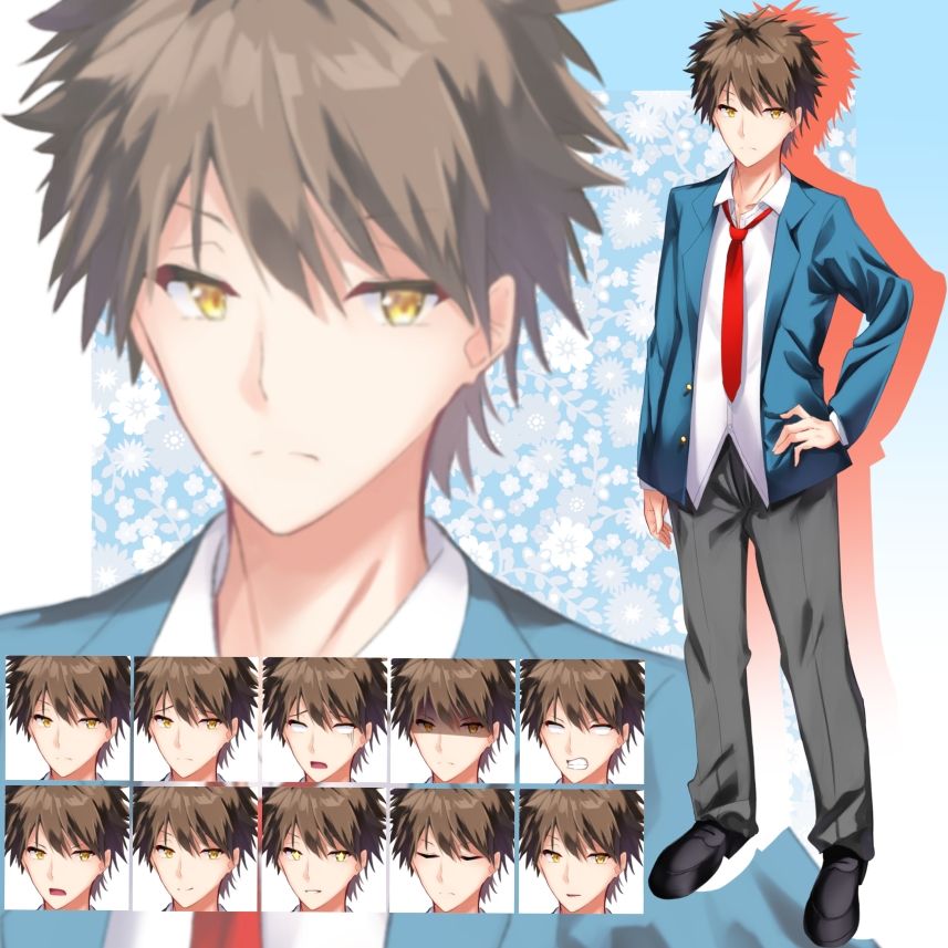 立ち絵素材 学園セット