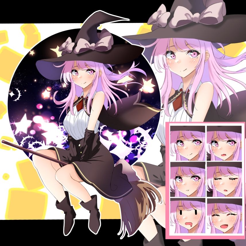 立ち絵素材 魔女の女の子