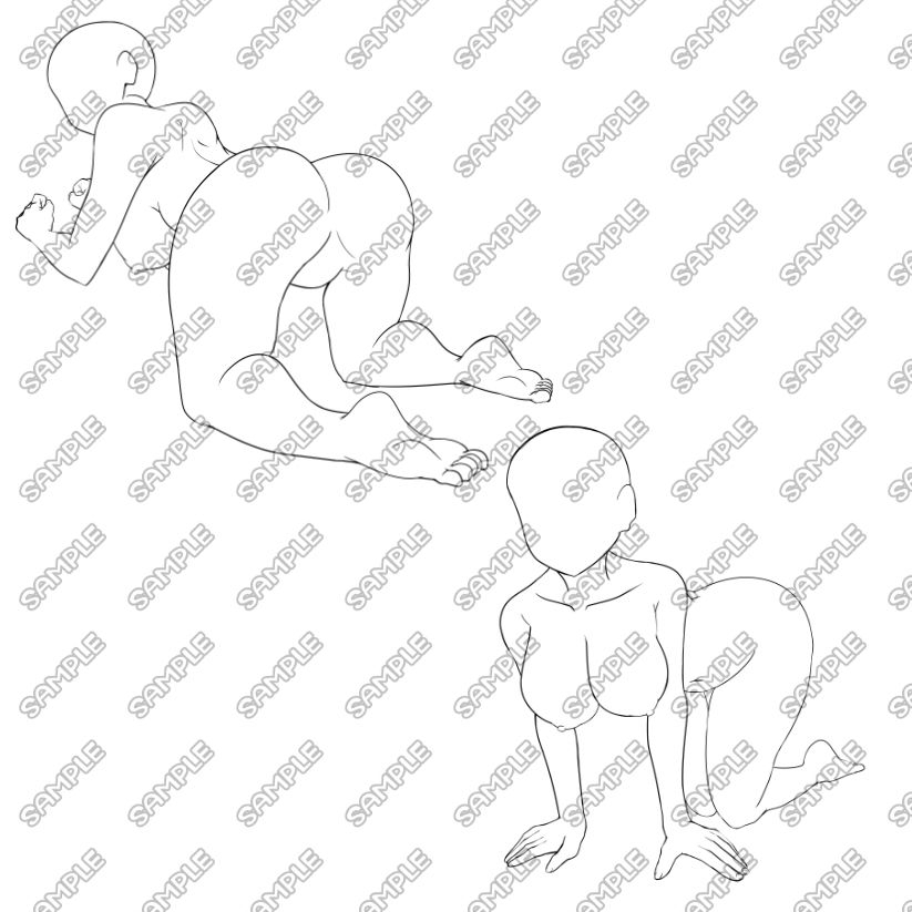 ポーズ素体素材