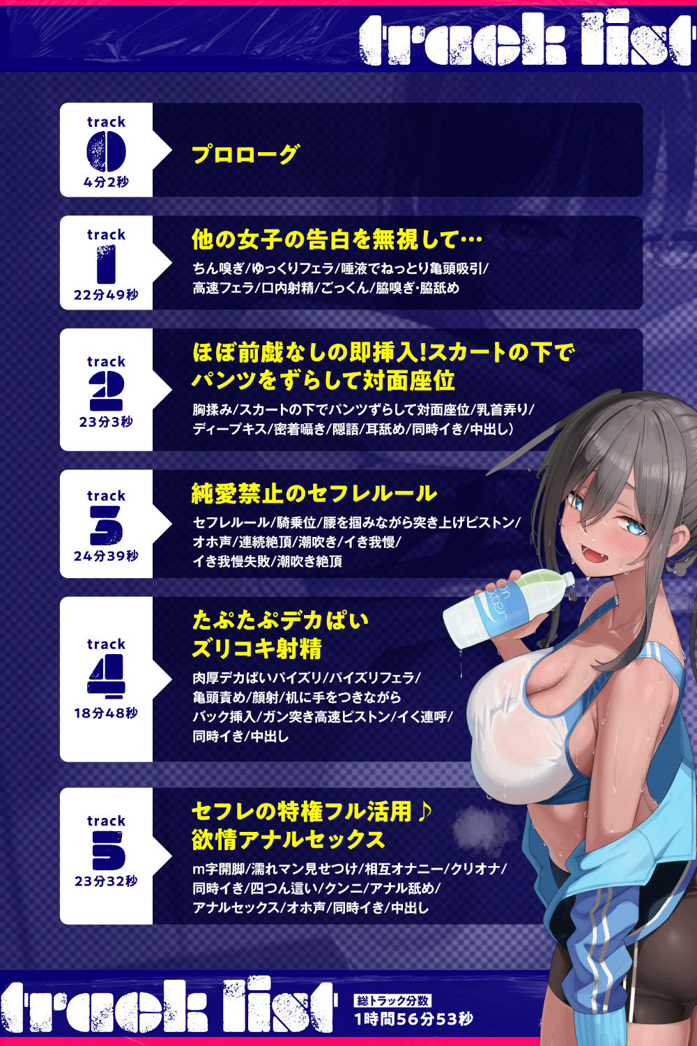 陸上部のサバサバ女子と純愛厳禁のセフレになったら