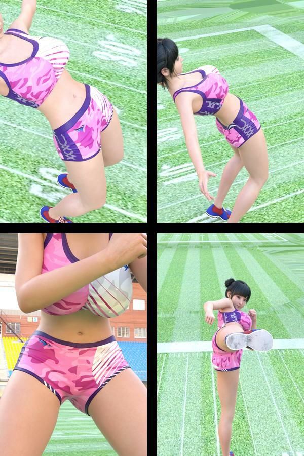 『理想の彼女を3DCGで作ります』から生まれたバーチャルアイドル「一ノ瀬廻里（いちのせめぐり）」の陸上競技風写真集:Uniform_04