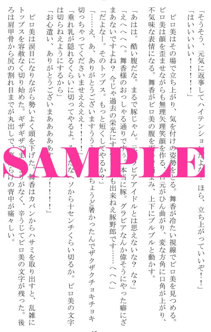 崖っぷち転落女芸人『汚萬チンビロ美』の屈辱羞恥地獄の日々