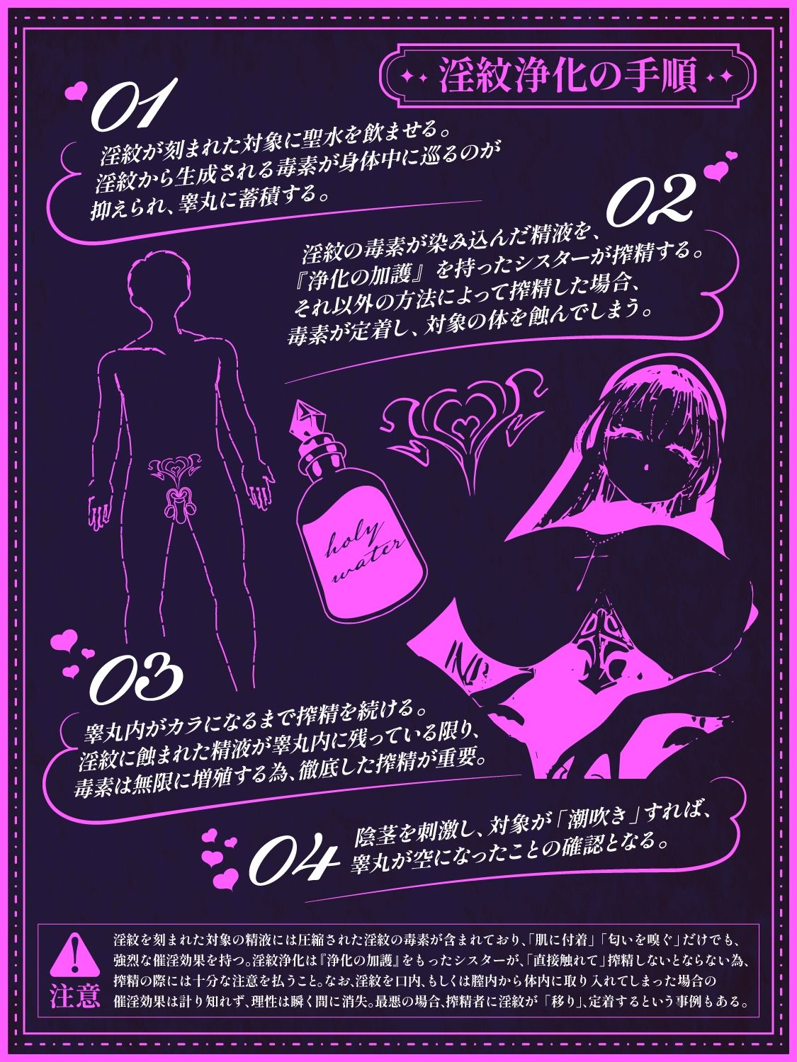 【逆レ●プ】【悪堕ち】淫紋に侵された勇者（アナタ）を救う為、聖女は貴方をレ●プする。