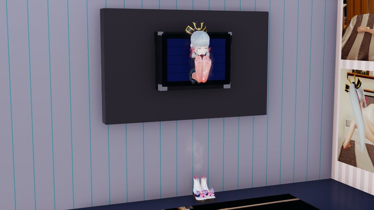 神〇綾華 停雲の壁足調教（〇神、崩〇スターレイル） 2章 密室壁足調教