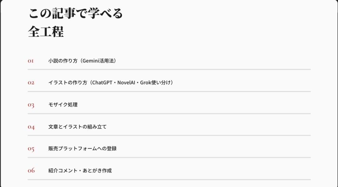 【iPhone1台で完結】AI4つを使い分ける同人作品制作術｜小説×イラスト×販売まで2ヶ月で形にした全工程