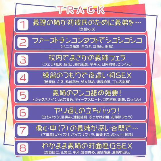 「セックスの練習付き合って！」？初彼氏の出来た義理の姉にえっちの練習台にさせられた。