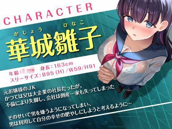 温もり知らずの元お嬢様JK-人生破滅で男嫌いになった彼女との更生らいふ-