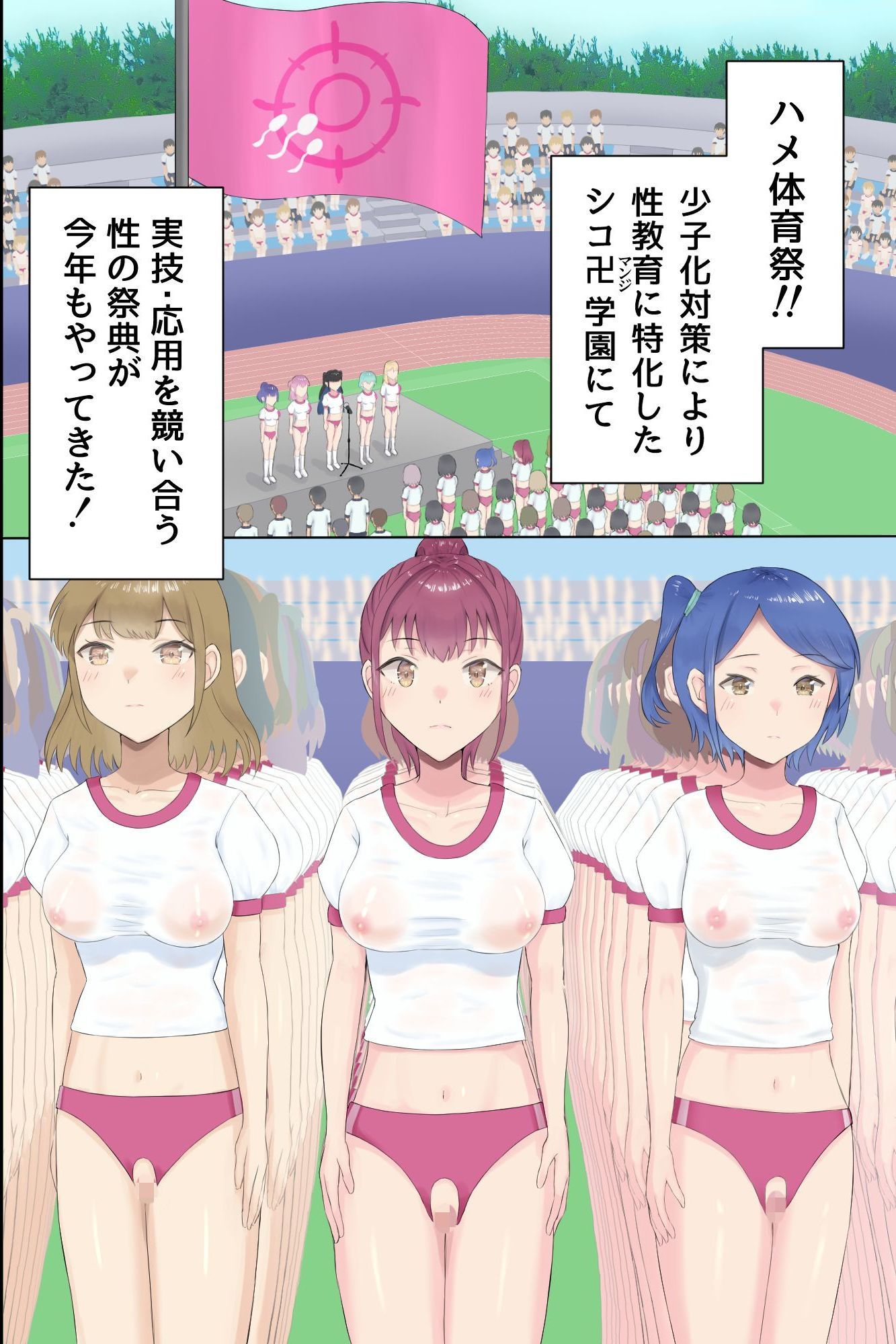 どすけべ競技しかないハメハメ乱交体育祭！おまんこ組体操、手コキ競争