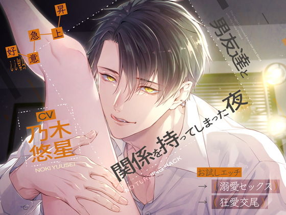 【好意（行為）急上昇】男友達と関係を持ってしまった夜 〜お試しエッチ→溺愛セックス→狂愛交尾〜