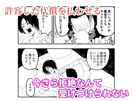 【代理出産】義母と義息子ーー代理妊活中の義母に、義父が種付セックス