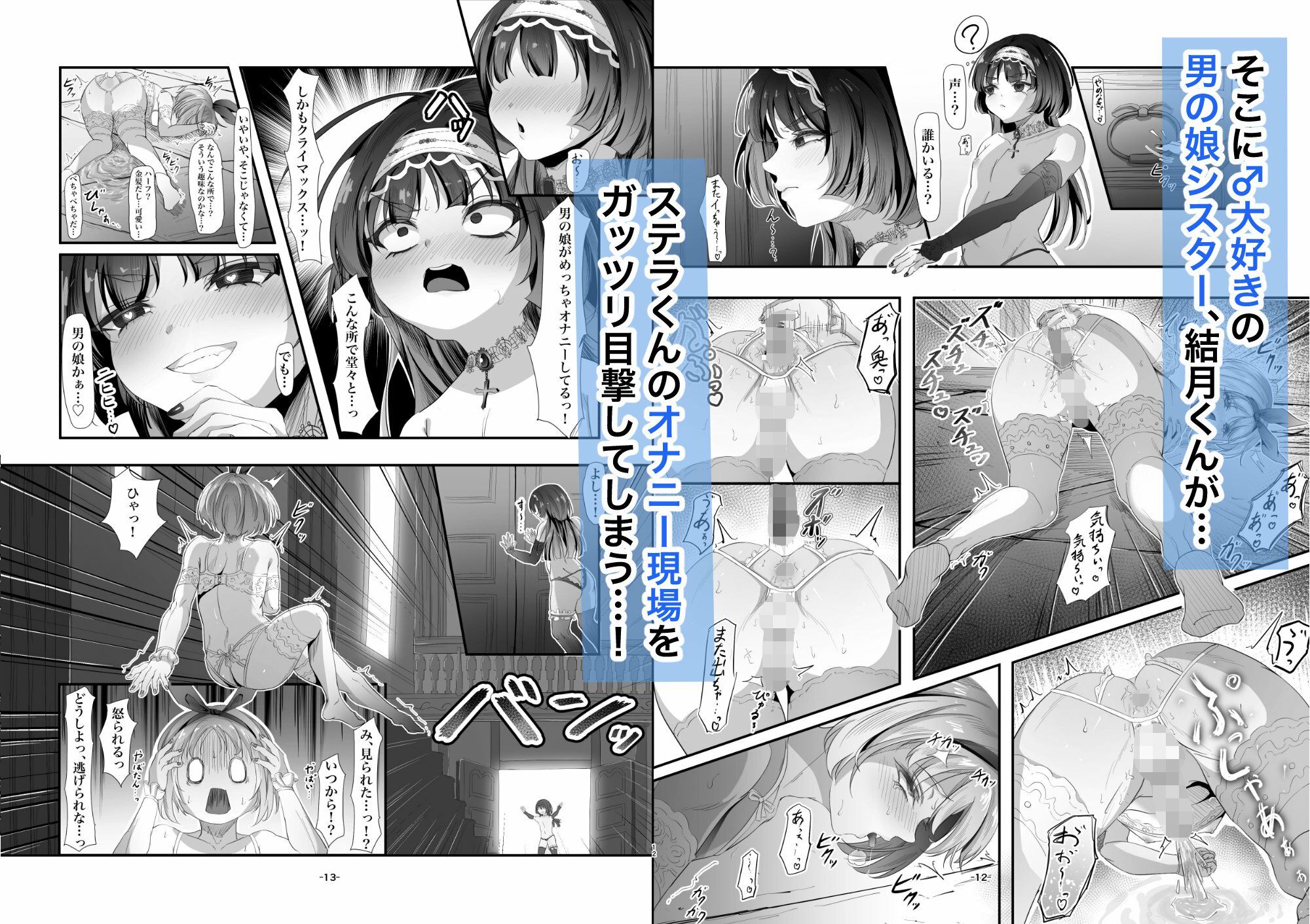 ハーフ初心者女装男子が♂大好き男の娘に食べられちゃう話