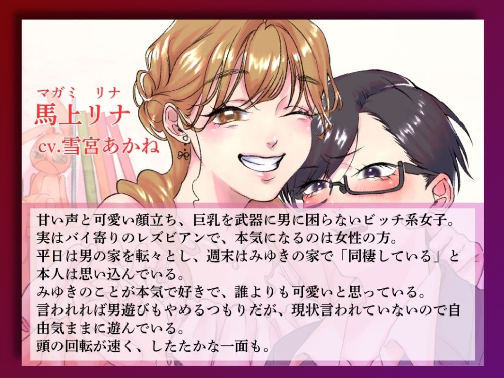 GL掛け合いボイスドラマ『学生時代そんなに親交があったわけでもないのに気づいたらビッチが毎週末家に入り浸っているんですけど』