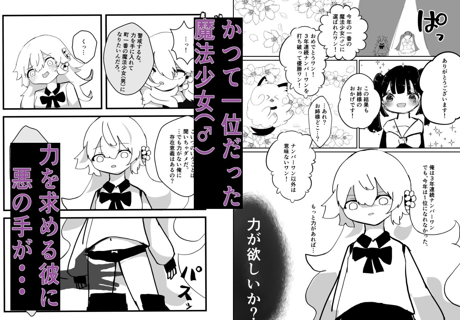 悪堕ち魔法少女（男の娘）2本セットまとめ