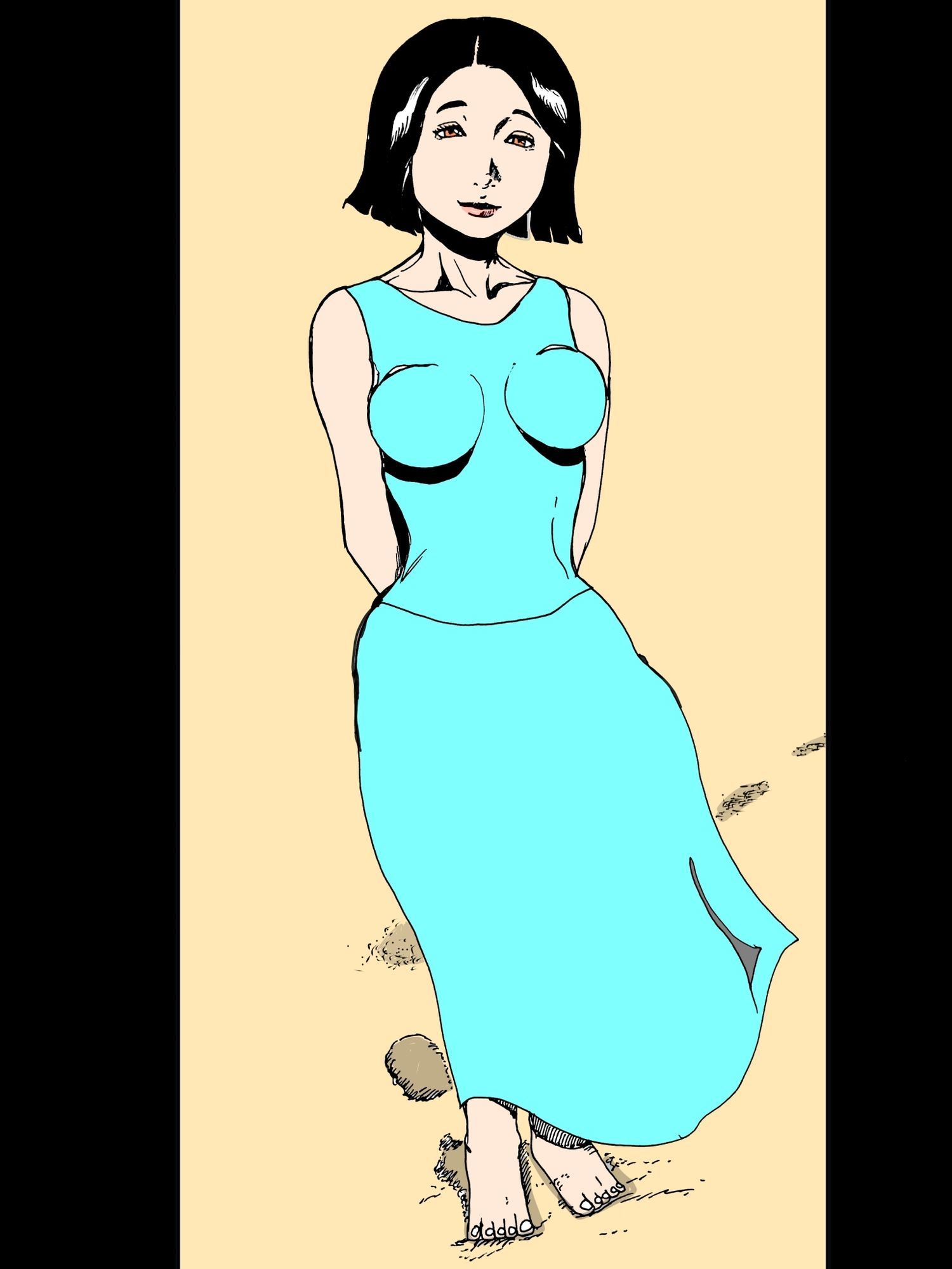 人妻洞窟の中で