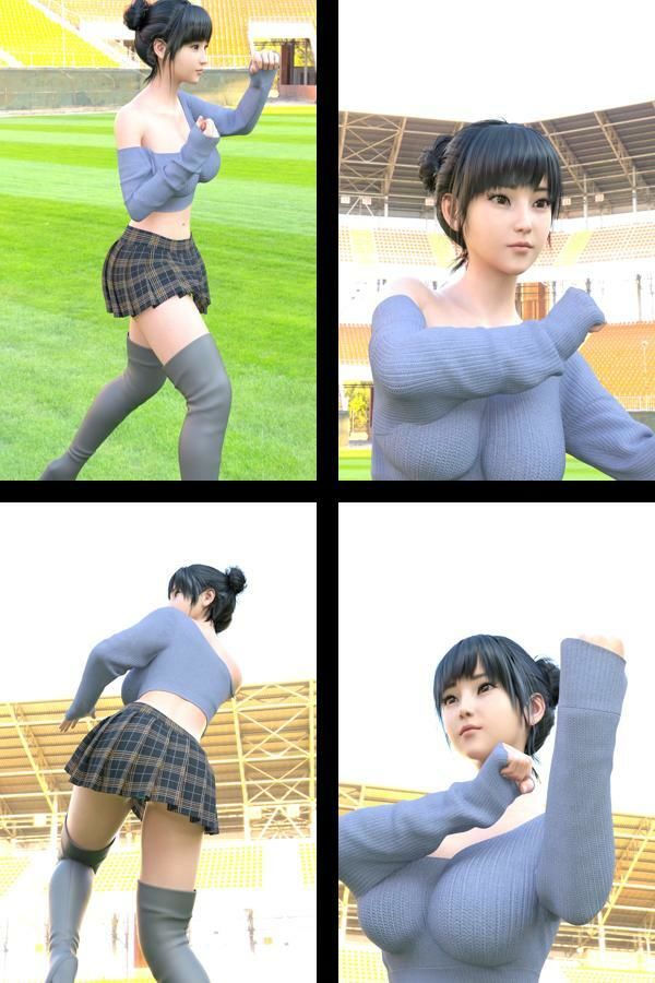 『理想の彼女を3DCGで作ります』から生まれたバーチャルアイドル「一ノ瀬廻里（いちのせめぐり）」の読者モデル風写真集:Model2026_01