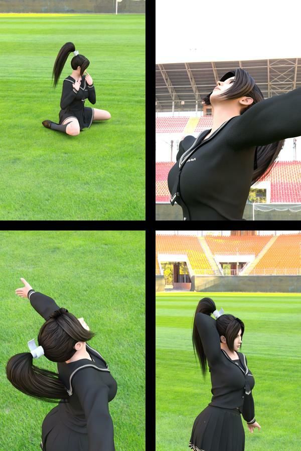 元祖格闘家ヒロインにしてバーチャルアイドル「不知火舞（しらぬいまい）」の女子学生風写真集:Seifuku_03