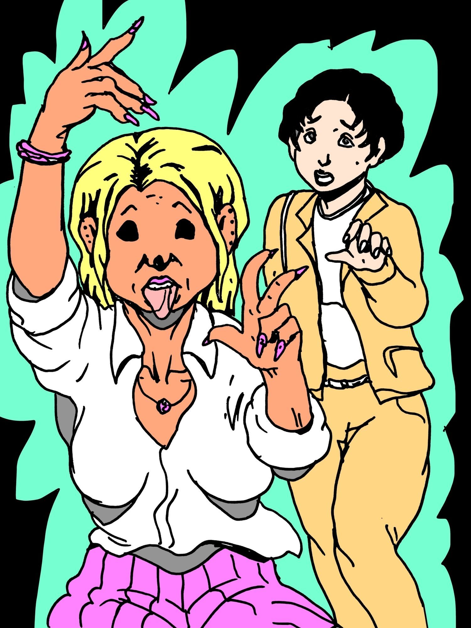 娘の尻拭いでオナニーさせられる人妻