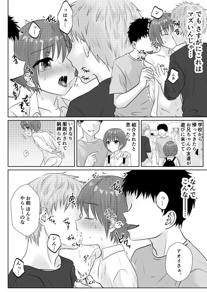 お兄ちゃんたちに輪●されてぐちゃぐちゃにイかされまくる話♂