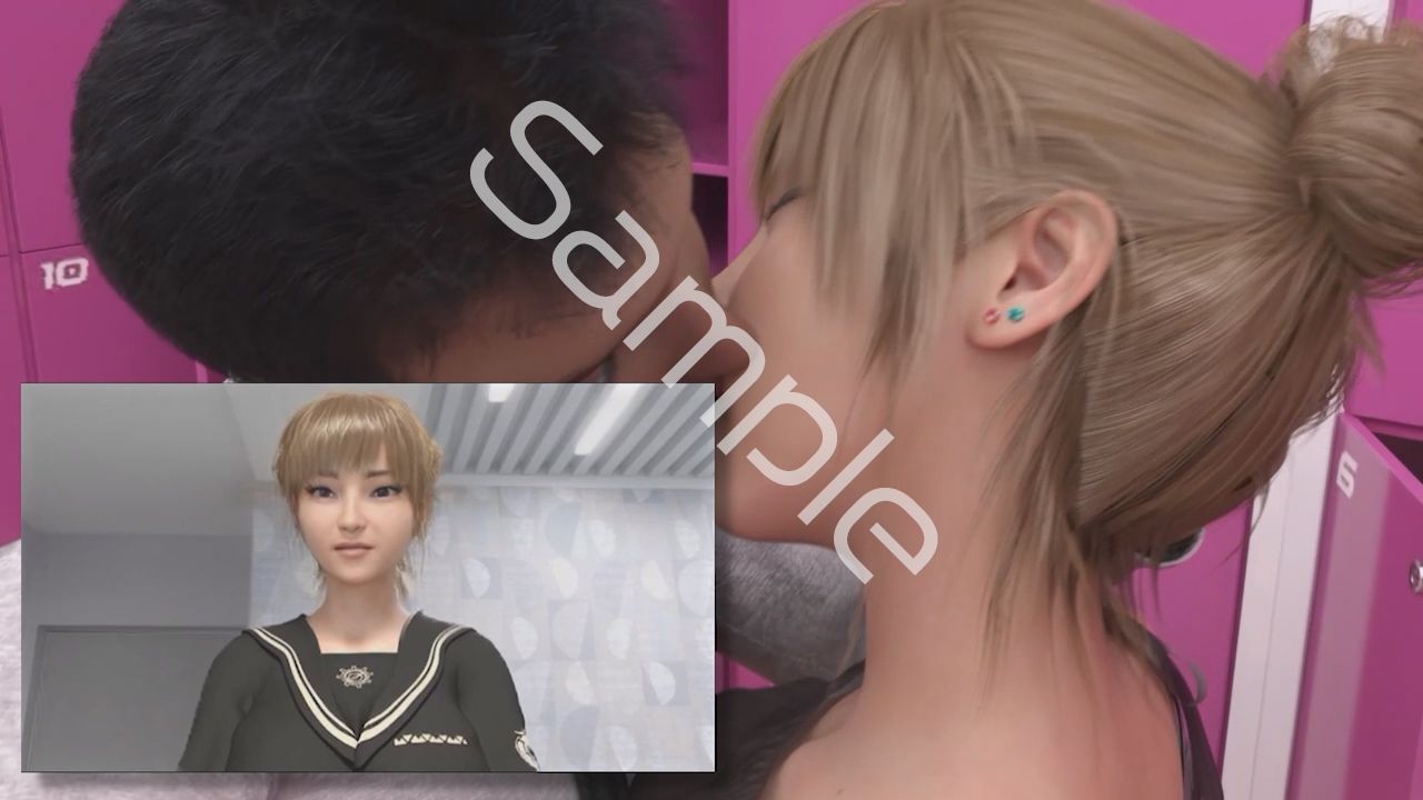 【▲100】一ノ瀬廻里・私服登校日にロッカールームで彼氏とキスしていた所の盗撮被害動画の確認を強いられる（サテン地ピンク水玉柄パンティ）