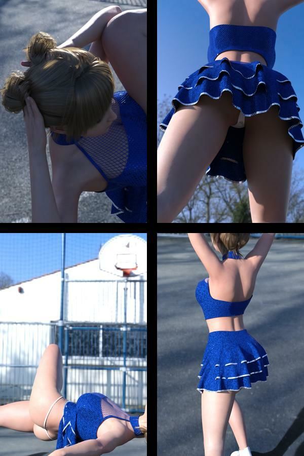 【▲100】『理想の彼女を3DCGで作ります』から生まれたバーチャルアイドル「一ノ瀬廻里（いちのせめぐり）」のグラドル撮影風写真集:Cheer_05