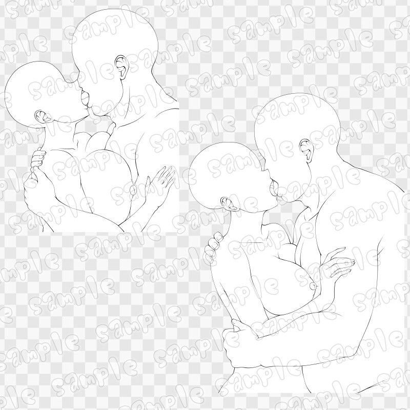 線画素材集［手］110