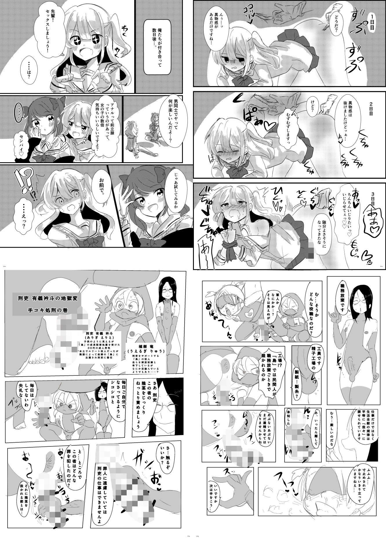 女装男子×女装男子合同誌ゴム手袋で開発特集号