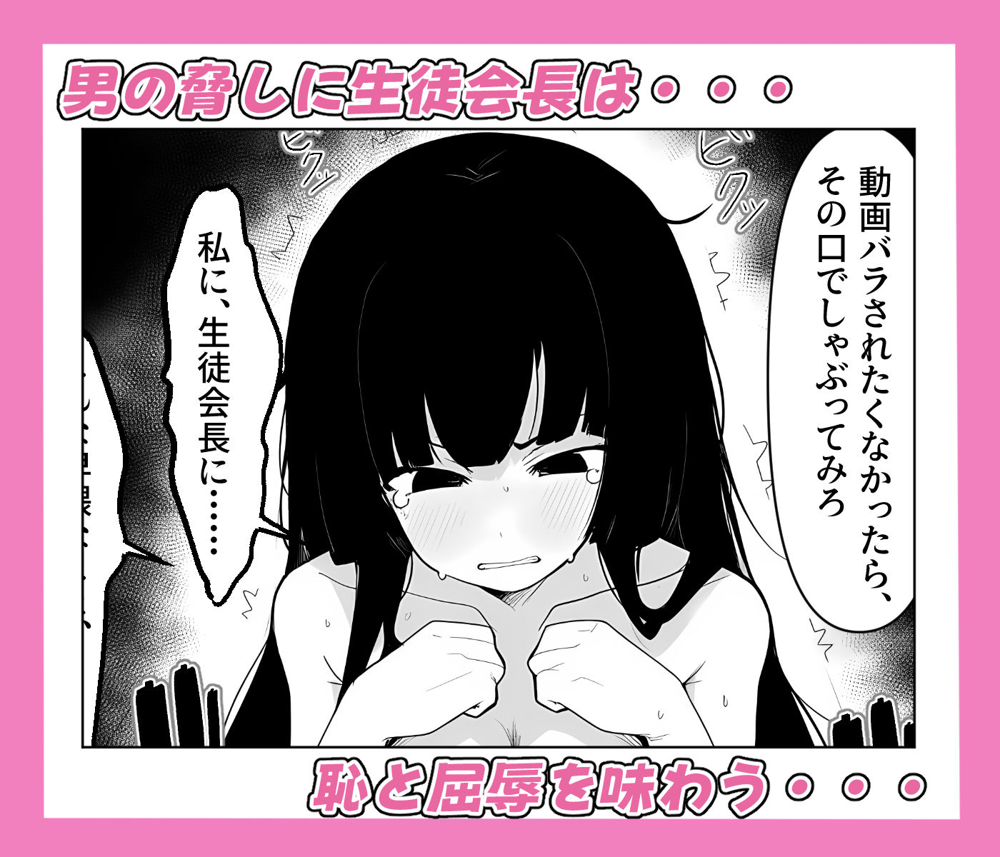 爆乳生徒会長をオナネタ脅しでメスオナホにした件
