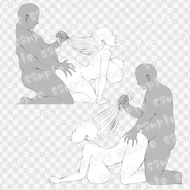 線画素材集［手］111