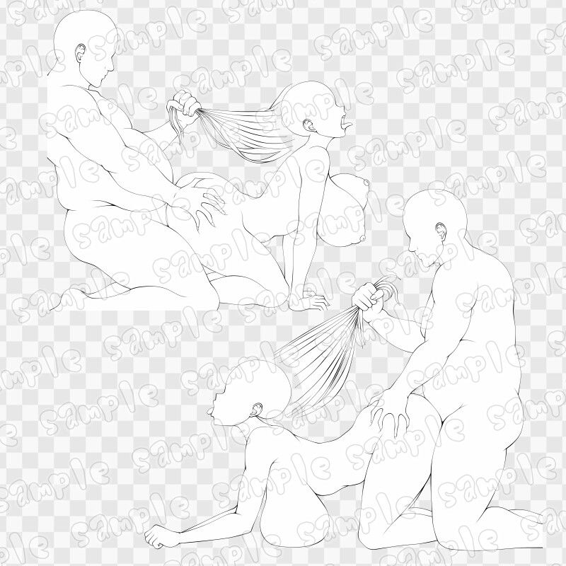 線画素材集［手］111