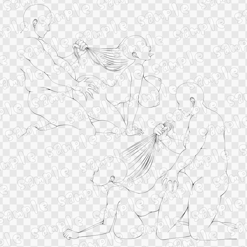 線画素材集［手］111