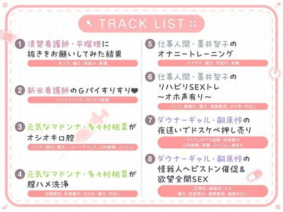 総勢4名!白衣美女と朝昼晩えっち入院生活