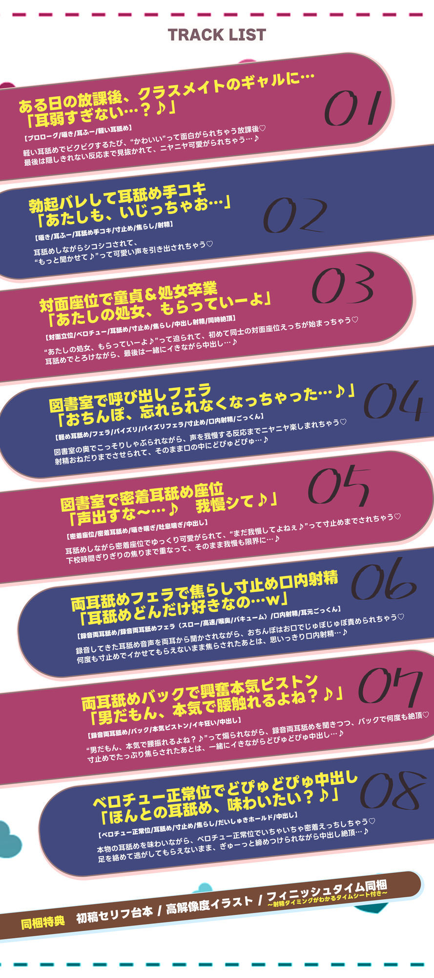 【耳舐め特化】ひたすら耳舐めギャル 〜耳舐めされただけで勃起するんだ、カワイイ♪ 満足するまでヌいてあげるね♪〜