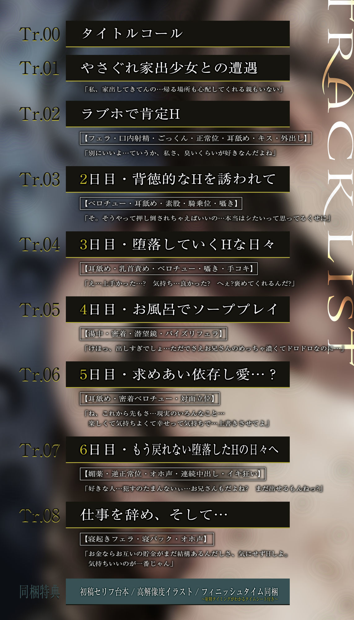 【低音イケボ】やさぐれ家出少女と共依存セックスにハマりました。〜性欲を満たし合う背徳逆レの6日間〜