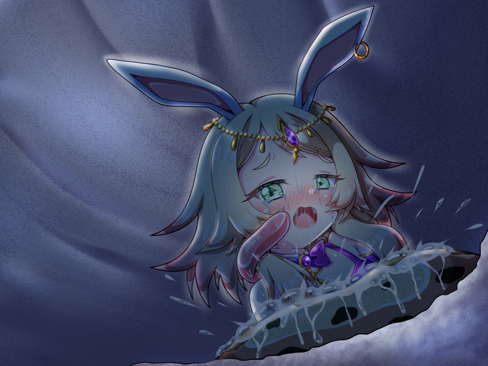 ロリな踊り子ちゃんが流砂でワーム型モンスターに丸呑みにされちゃった！？