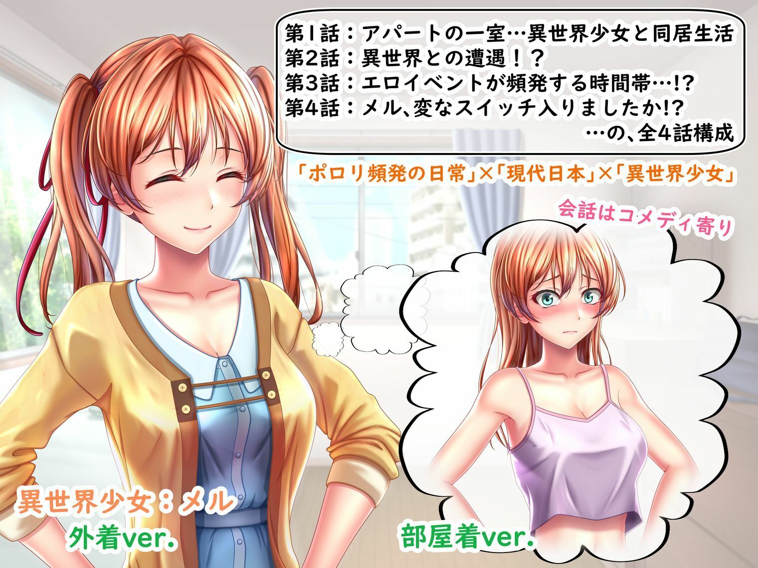 ポロリ頻発!?異世界少女と同居はじめました!〜ポロリが多くて目のやり場に困り…いや、凝視します!〜