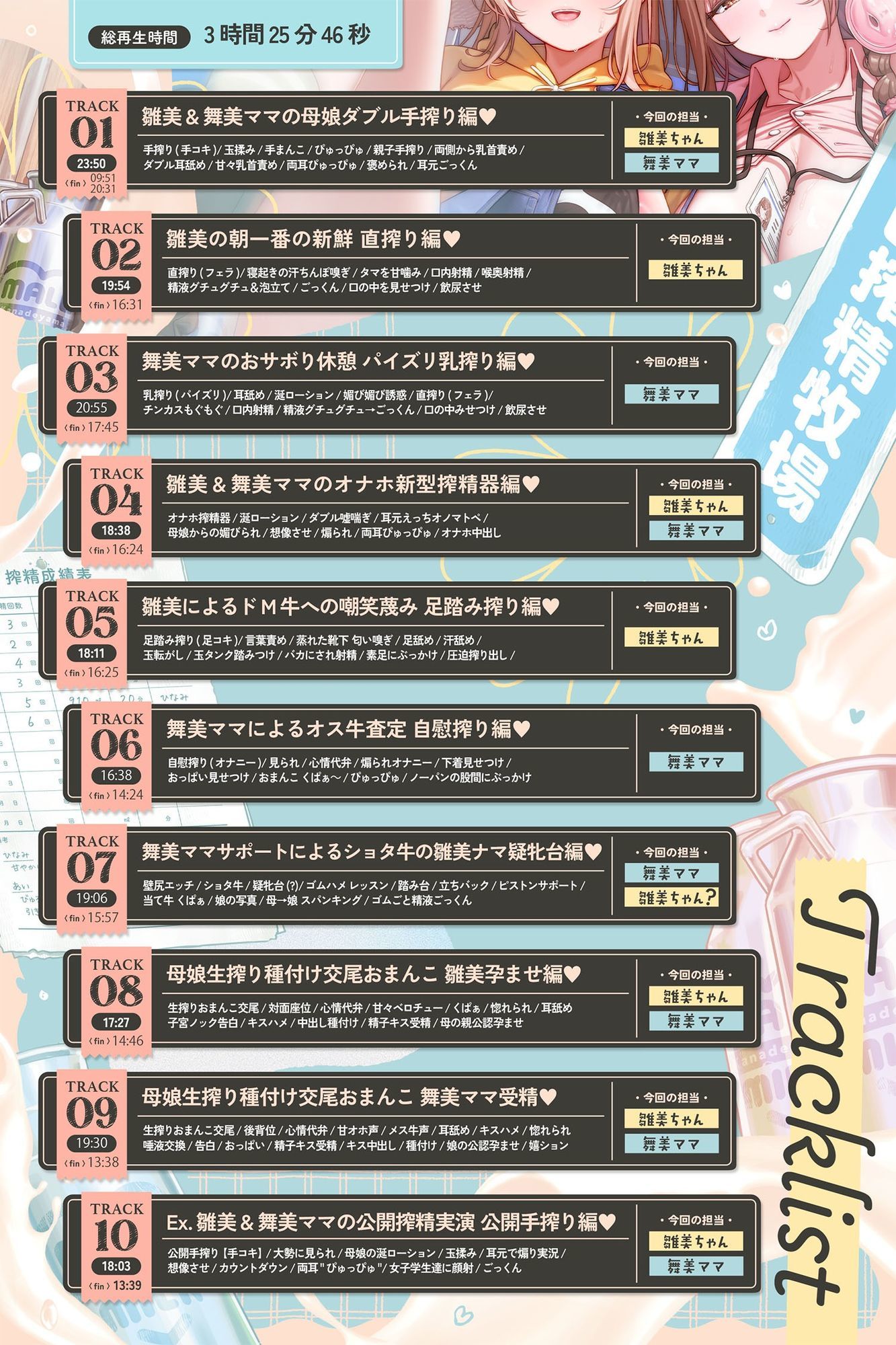 搾精士さんのミルキングパーラー6 〜母娘搾精士に’生搾り’までお世話してもらえる ストレスフリーな牧場おまんこ生活〜