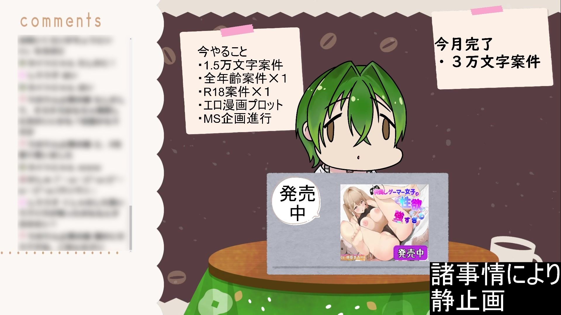 作業配信(喘ぎ切り抜き) もんすき