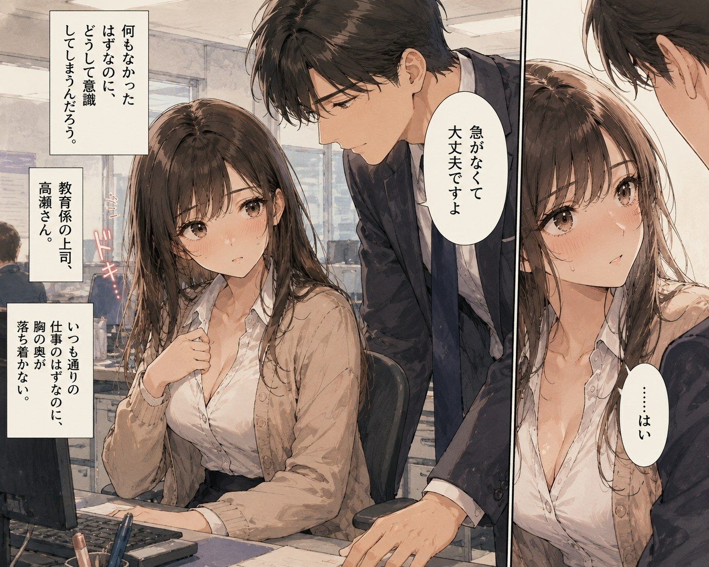 新入社員の彼女は歓迎会のあと帰らなかった ―教育係の上司―