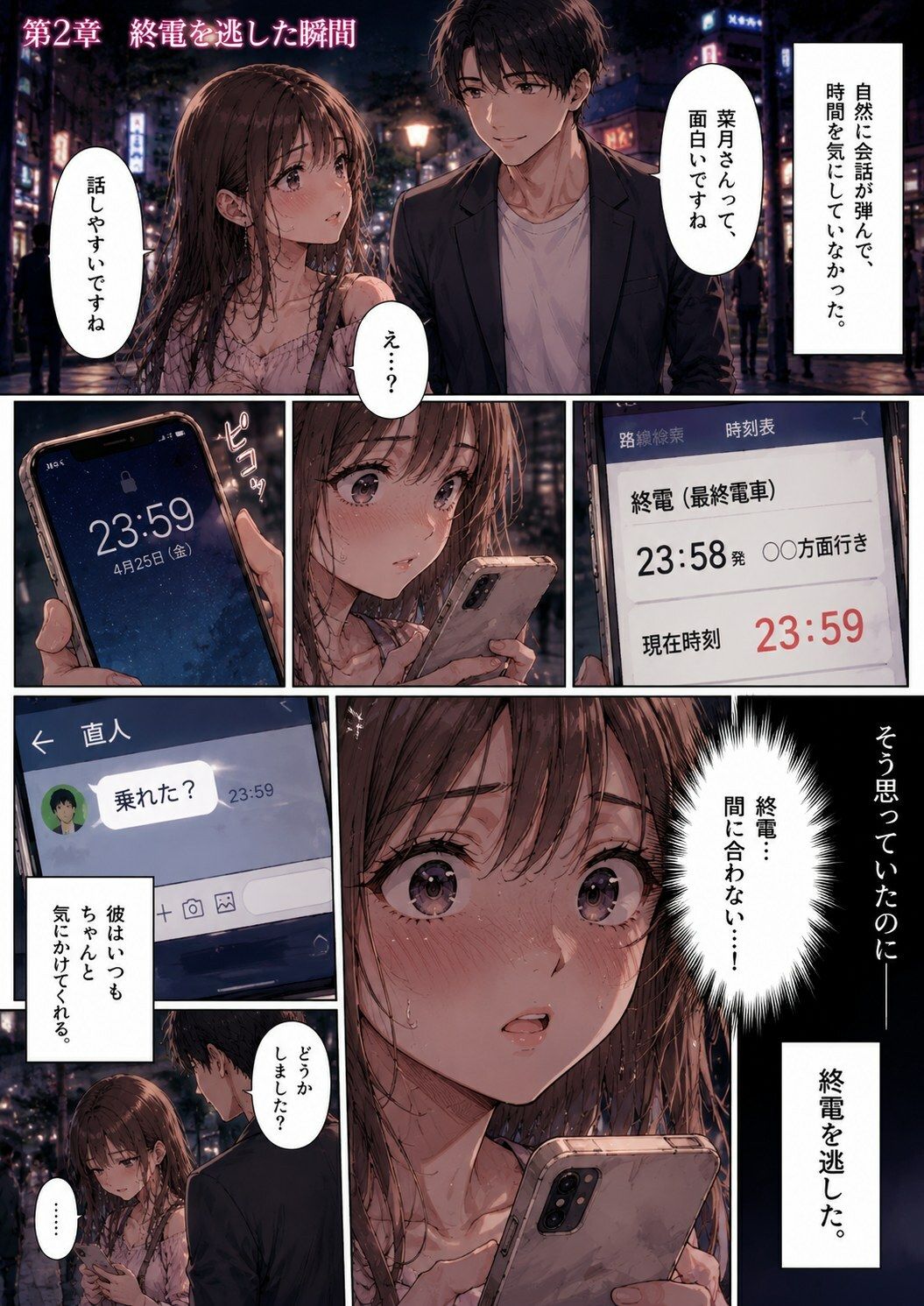 ナンパ男に連れて行かれた夜、彼氏には言えない ―断れなかった―