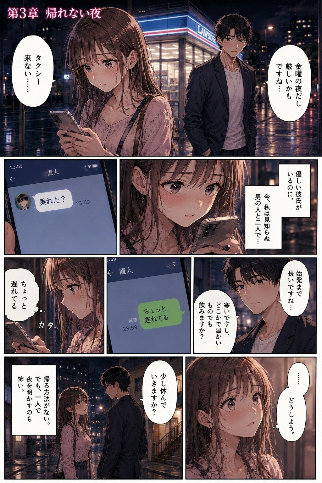 ナンパ男に連れて行かれた夜、彼氏には言えない ―断れなかった―