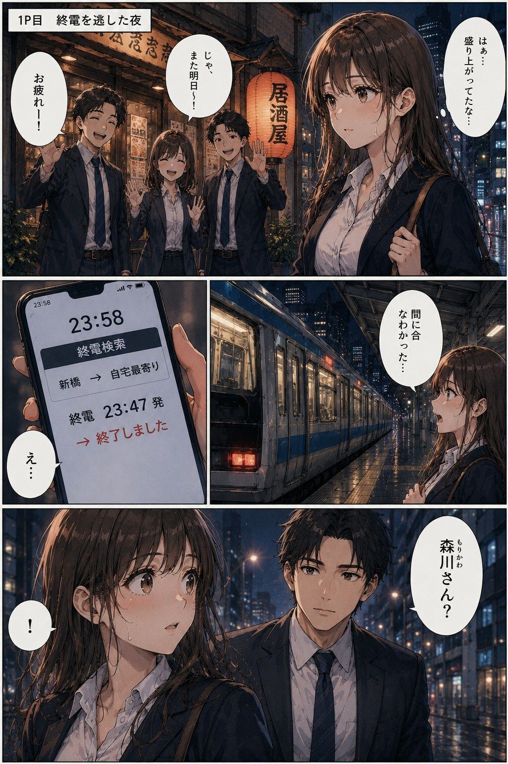 新入社員の彼女は、終電を逃した夜を忘れられなかった ―教育係の上司と、もう一度だけ―