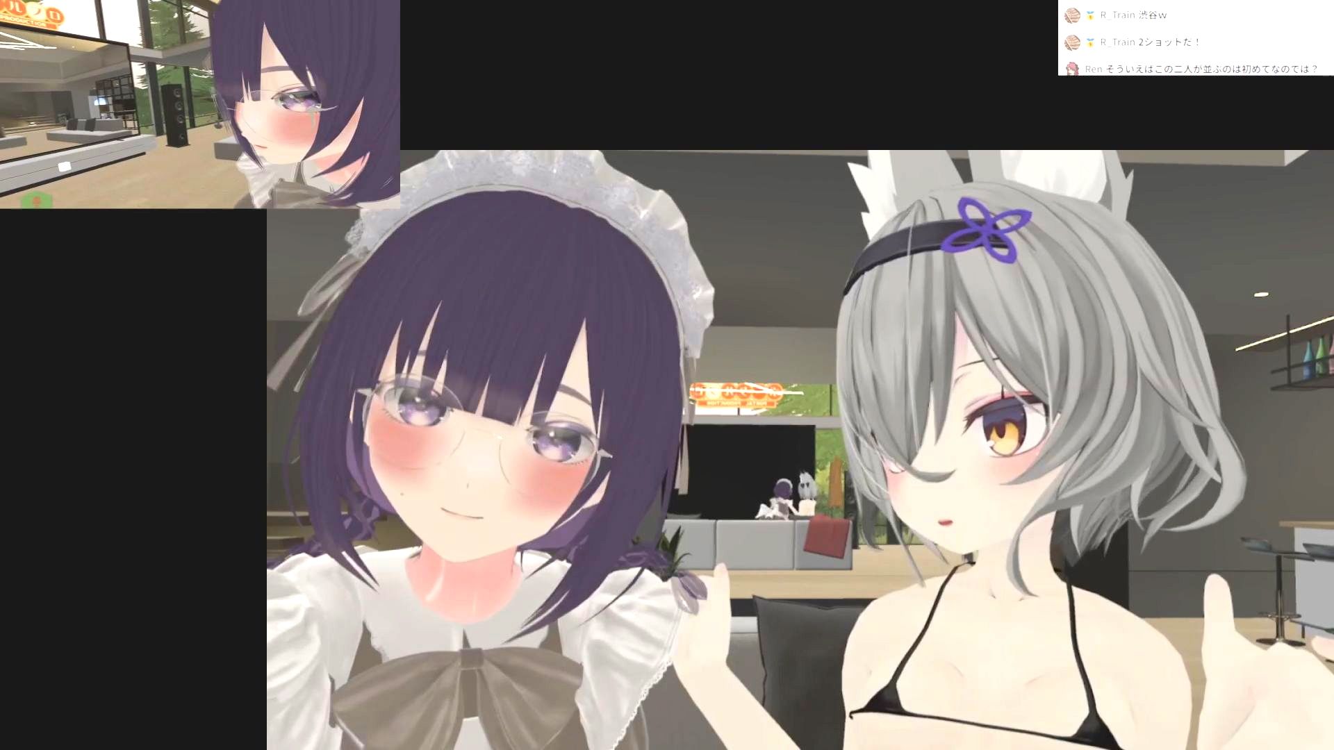 ゆらがわもふぃさんがエッチなことをしながらメタバースの中で事務乃あんずさんに撮影される動画 ymfy-20260605