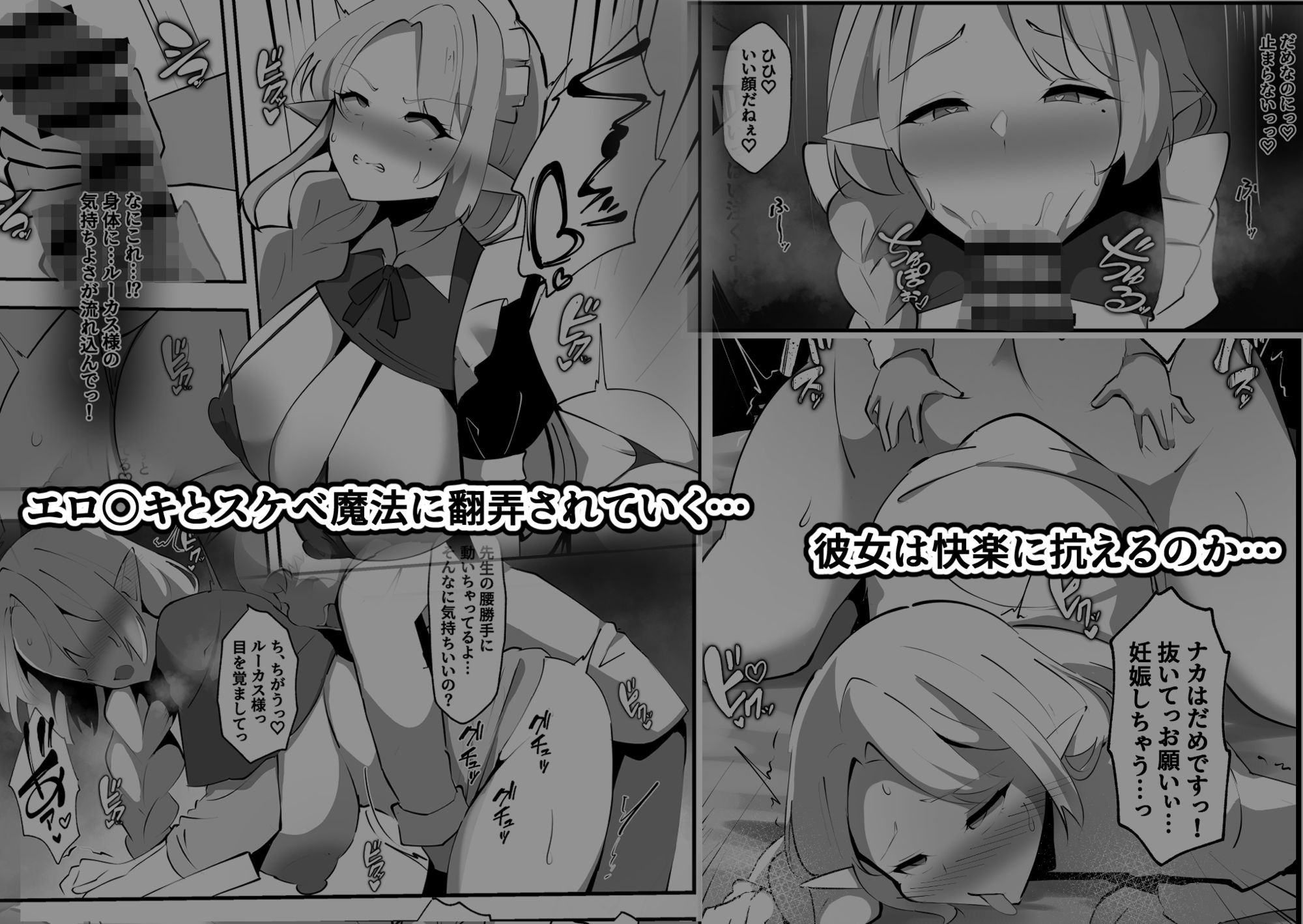 淫落魔法授業〜人妻エルフはエロ〇キ貴族の孕ませ肉便器〜