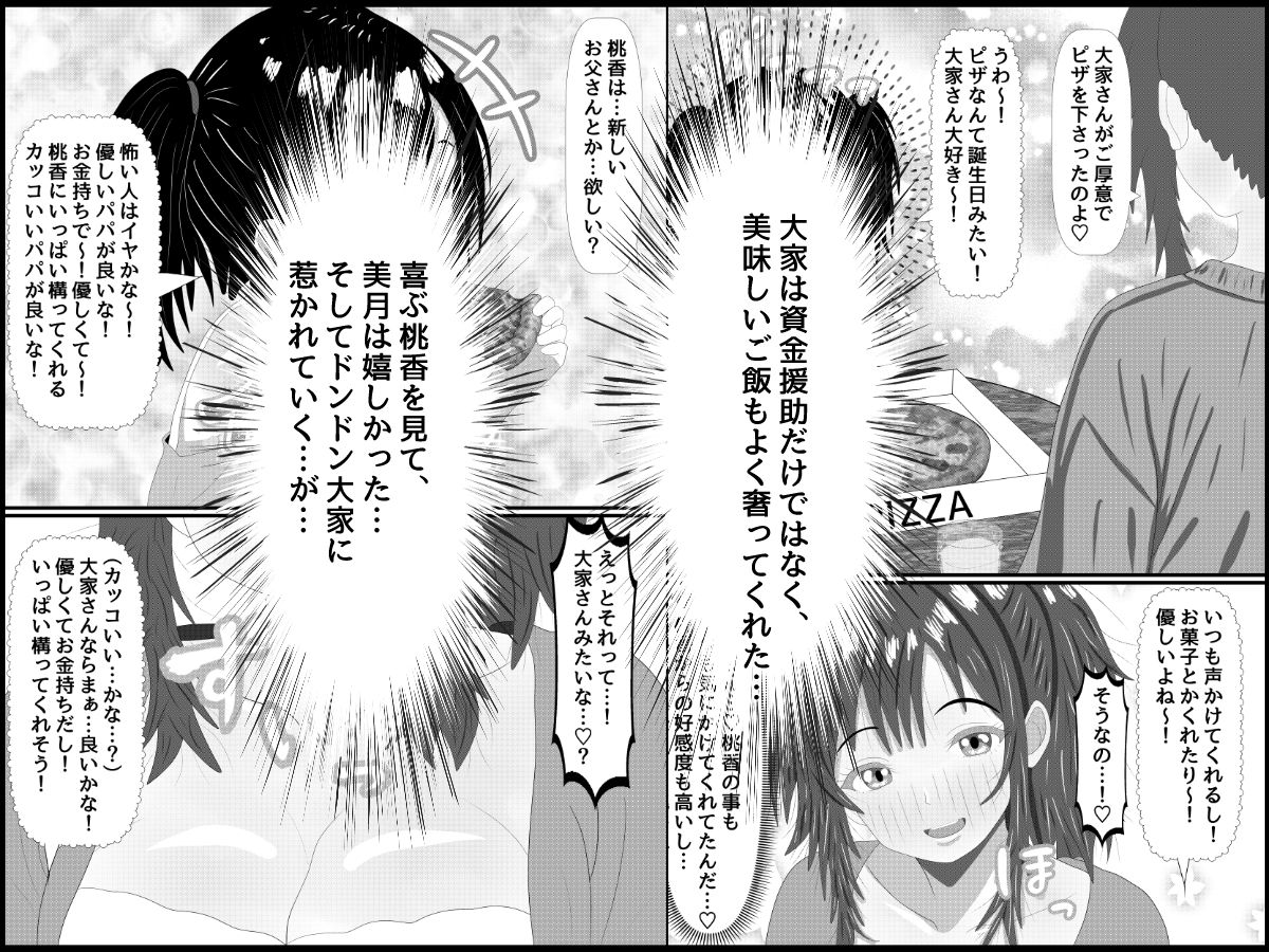 貧困親子に伸びる魔の手〜資金援助と快楽に堕ちる母娘〜