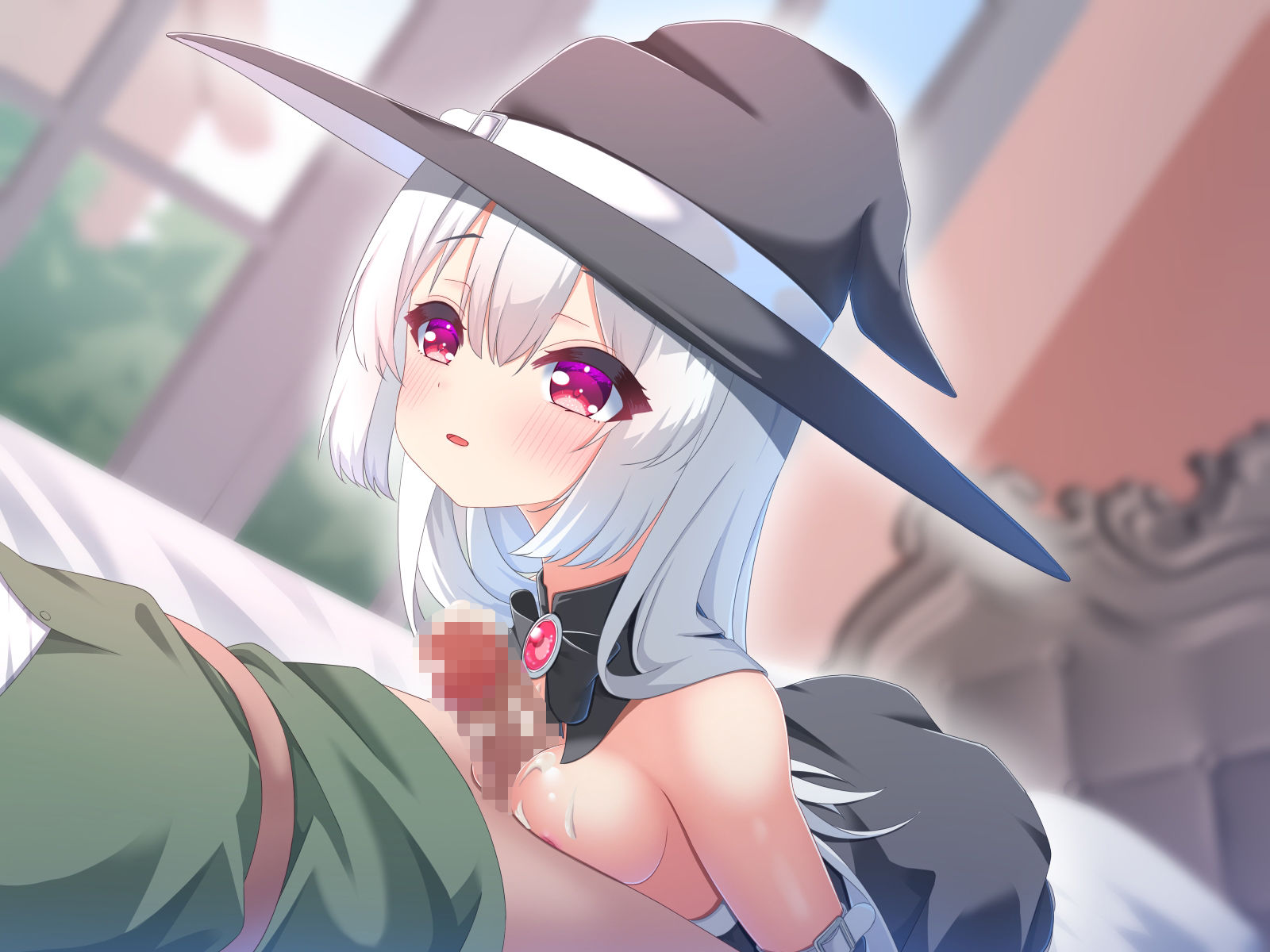 ロリ魔術師の実験で、媚薬を飲まされて搾精されるお話