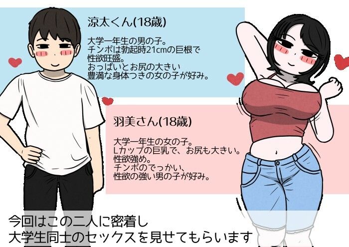学生カップルのセックスと妊娠 - 気持ちよすぎて赤ちゃんができちゃった涼太くん（18歳）と羽美さん（18歳）