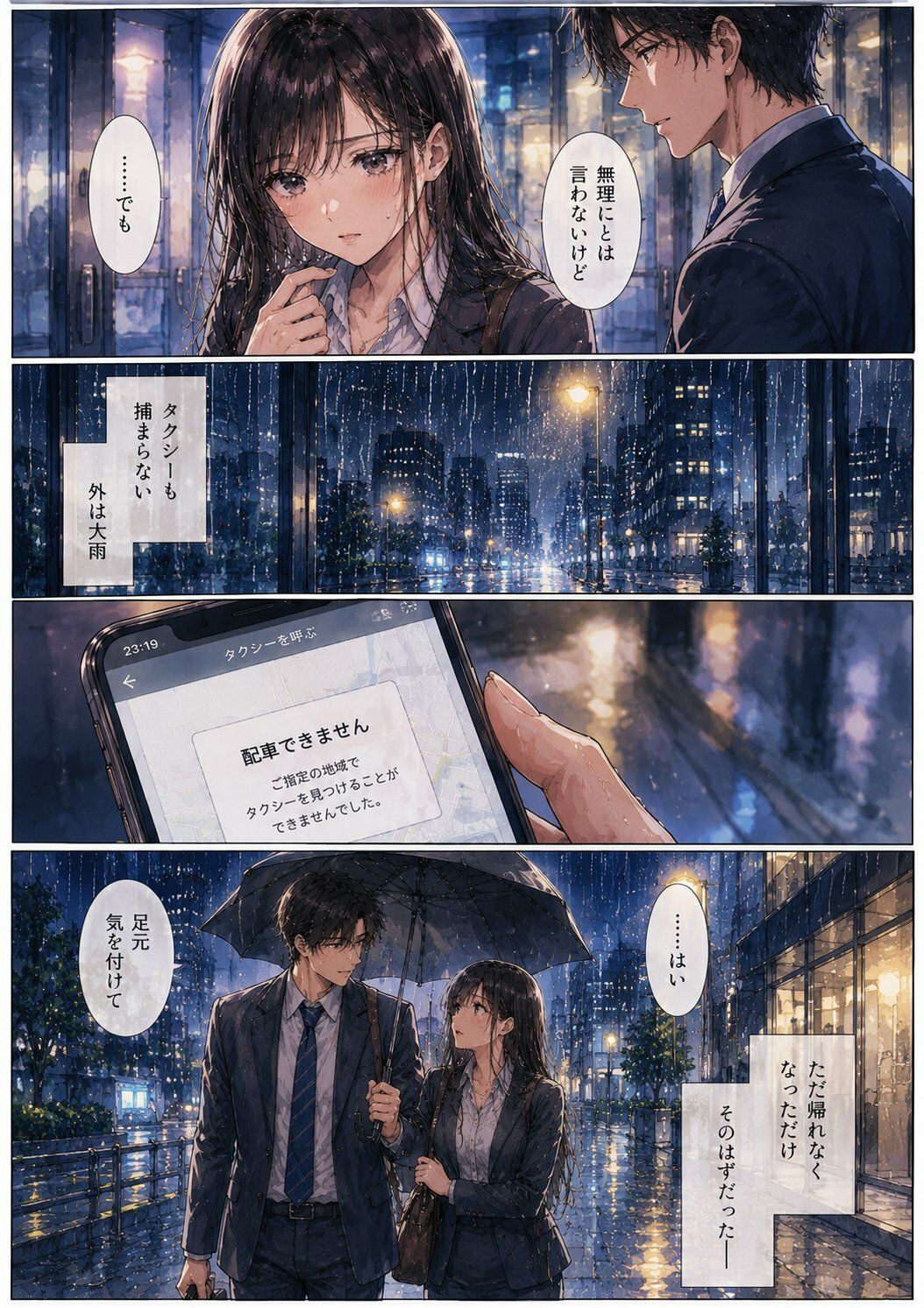 終電を逃した夜、彼女は上司の家に泊まった ―帰れない理由―